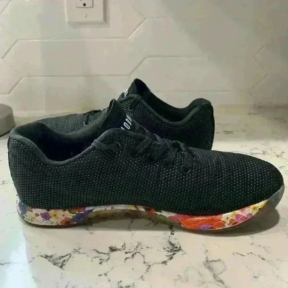 NOBULL Trainer Outwork  Woman’s Size 8.5 Black Design  Floral Low - Picture 7 of 12